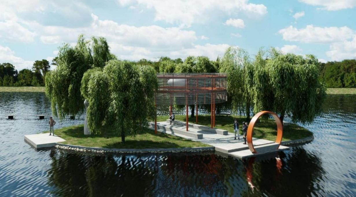 Areál Nový rybník - vizualizace