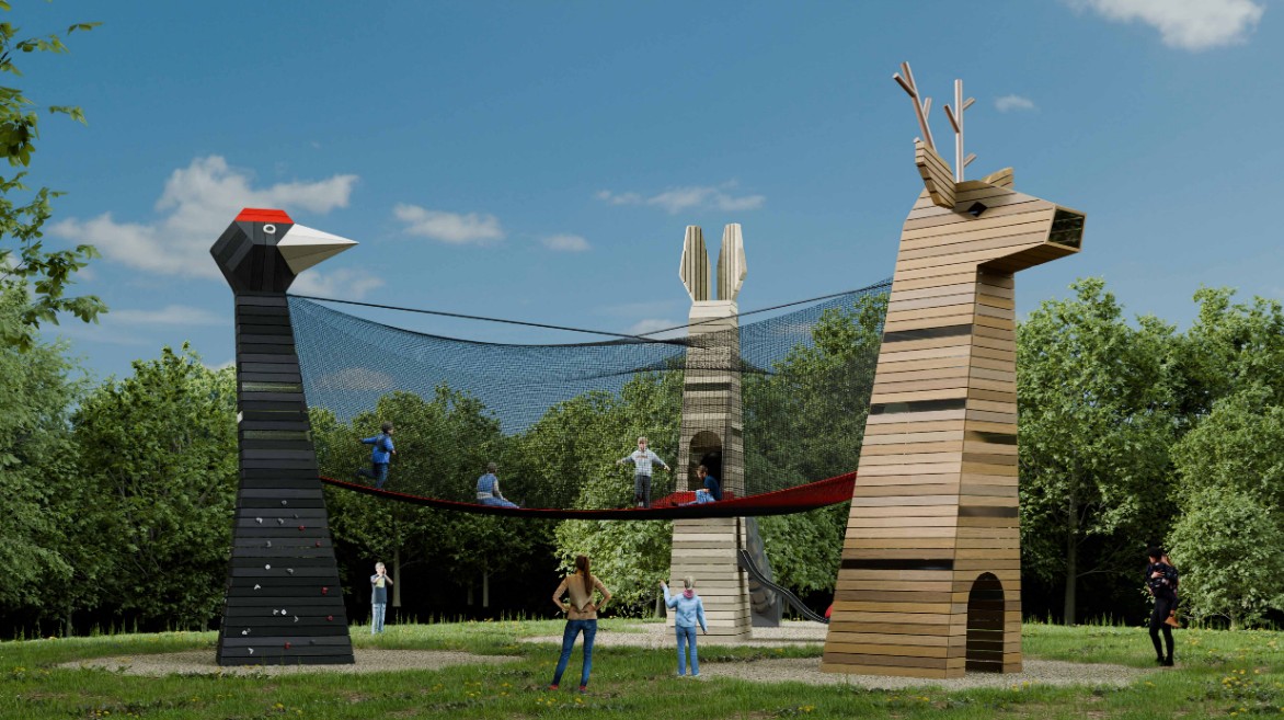 Hřiště Tři krky vizualizace